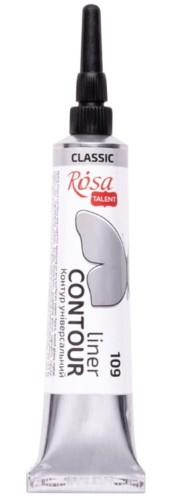Farba akrylowa konturowa Rosa Talent 20ml Szara #1