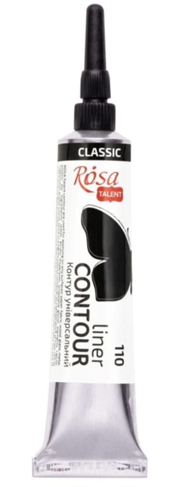 Farba akrylowa konturowa Rosa Talent 20ml Czarna #1