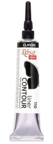 Farba akrylowa konturowa Rosa Talent 20ml Czarna #1