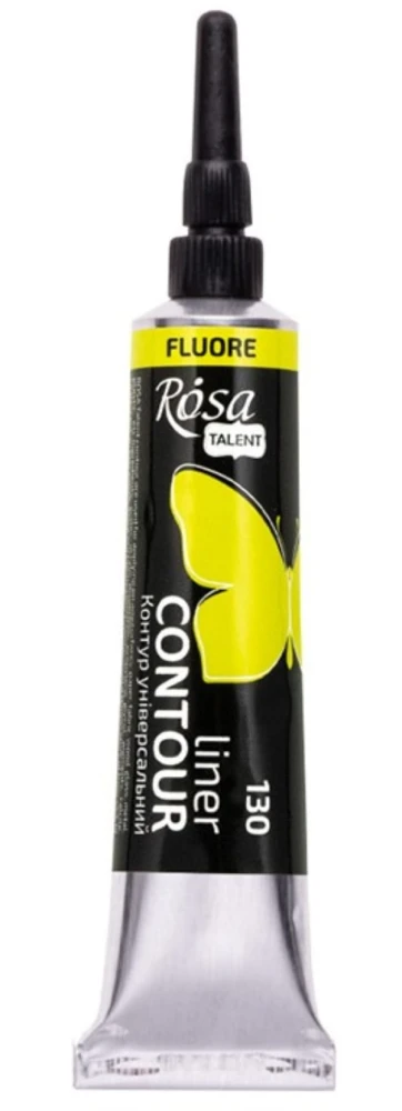 Farba akrylowa konturowa Rosa Talent 20ml Fluorescencyjna Żółta #1