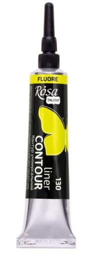 Farba akrylowa konturowa Rosa Talent 20ml Fluorescencyjna Żółta #1