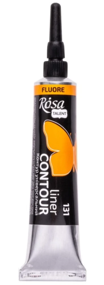 Farba akrylowa konturowa Rosa Talent 20ml Fluorescencyjna Pomarańczowa #1