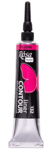 Farba akrylowa konturowa Rosa Talent 20ml Fluorescencyjna Różowa #1
