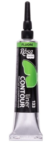 Farba akrylowa konturowa Rosa Talent 20ml Fluorescencyjna Zielona #1