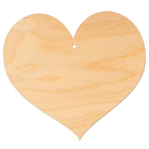 Drewniana zawieszka serce 20 cm Decor #1