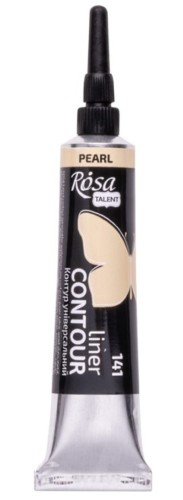 Farba akrylowa konturowa Rosa Talent 20ml Perłowa Kremowa #1