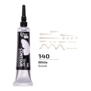 Farba akrylowa konturowa Rosa Talent 20ml Perłowa Biała #2