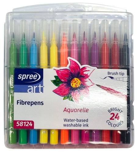 Flamastry pędzelkowe 24 kolory Koh-I-Noor #1