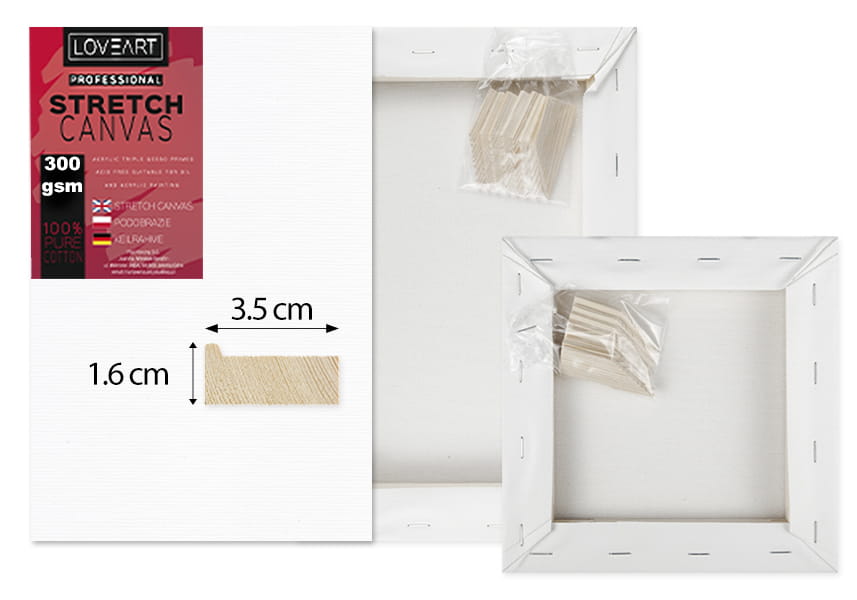 Podobrazie malarskie LOVEART 60x90 cm - płótno bawełniane 300g/m² - Zestaw 2 sztuk #6