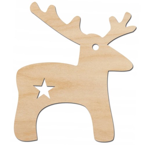 Drewniana ozdoba zawieszka Renifer Decor #1