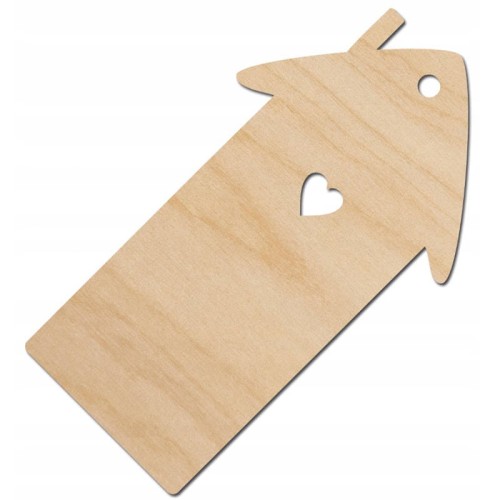 Drewniana ozdoba zawieszka Domek 2 Decor #1