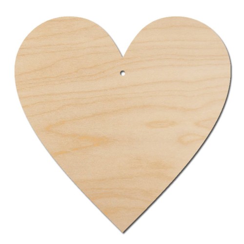 Drewniana zawieszka serce 10cm Decor #1