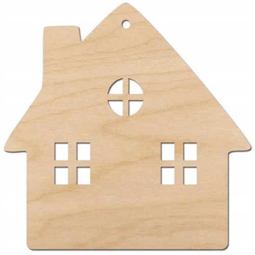 Drewniana ozdoba zawieszka Domek Decor #1