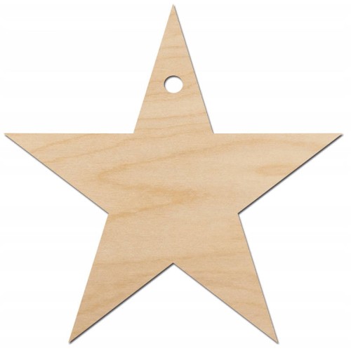Drewniana ozdoba zawieszka Gwiazdka Decor #1