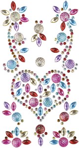 Kryształki samoprzylepne 10szt. MIX wzorów i rozmiarów #1