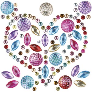 Kryształki samoprzylepne 10szt. MIX wzorów i rozmiarów #2