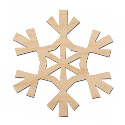 Drewniana ozdoba zawieszka Płatek Śniegu Decor #1