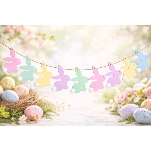 Drewniana ozdoba zawieszka Zajączek Decor #2