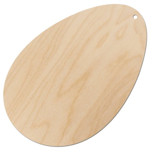 Jajko drewniane zawieszka 9,5cm Decor #1