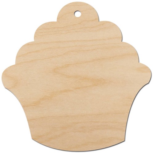 Drewniana ozdoba zawieszka Muffinka Decor #1