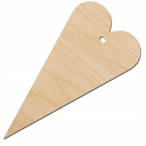 Drewniana ozdoba zawieszka Serce Decor - 10 sztuk #1