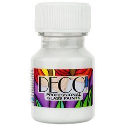 Farba do szkła witrażowa Deco 30ml - 100 biała