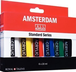 Farby akrylowe Amsterdam 6 szt. 20ml