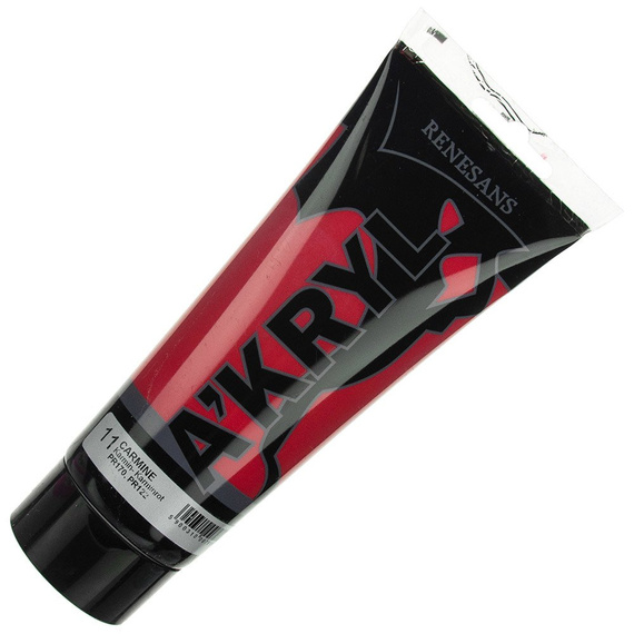 Farba akrylowa Renesans 200ml - 11 karmin (głęboka czerwień)