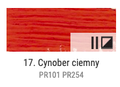 Farba olejna Renesans 60ml Olej For Art  - 17 Cynober ciemny