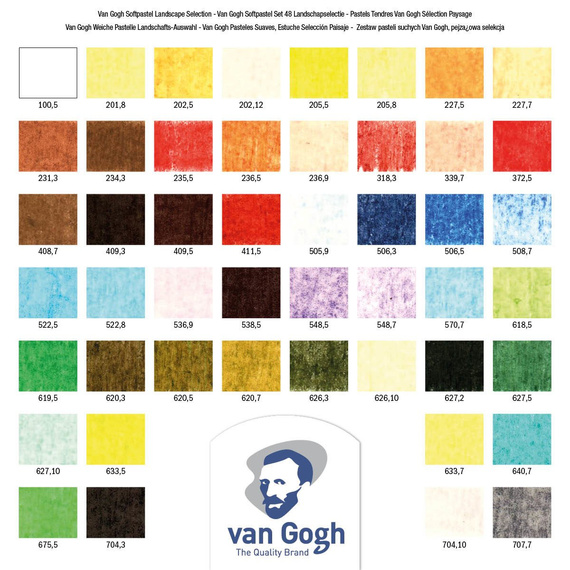 Zestaw pasteli suchych Van Gogh 48 szt. - pejzażowa kolekcja
