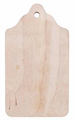 Drewniana ozdoba zawieszka nr. 04 Bilecik do prezentu 6x10,5cm