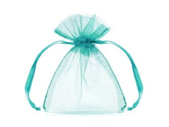 Woreczki z organzy 20szt 10cm - tiffany blue
