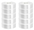 Wstążka satynowa biała 25mm - 32mb - 10szt