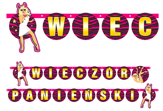 Baner wieczór panieński 200cm 