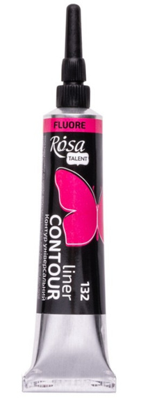 Farba akrylowa konturowa Rosa Talent 20ml Fluorescencyjna Różowa