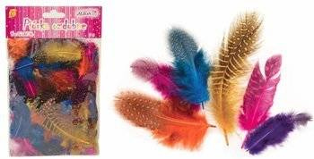 Piórka dekoracyjne - mix 4, 10 gr