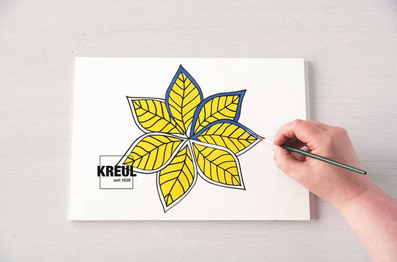 Żółty papier kopiujący na tkaniny - kalka A3