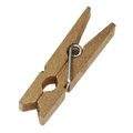 Drewniany spinacz złoty 3,5cm - 10 sztuk