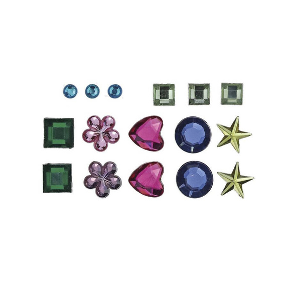 Kryształki samoprzylepne 80 sztuk - mix wzorów