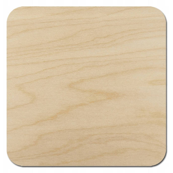Drewniana podkładka pod kubek 10x10cm - 10szt