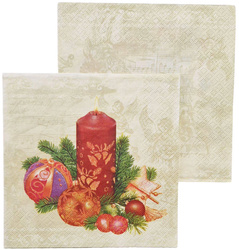Serwetka do Decoupage 33x33cm - Stroik Świąteczny