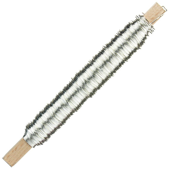 Drut florystyczny na patyku - Srebrny 0,5mm 100g