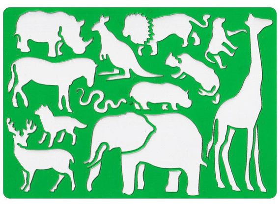 Szablon Koh-I-Noor A4 - zwierzęta safari