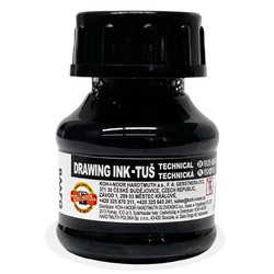 Tusz rysunkowy Koh-I-Noor 20g - kreślarski Czarny