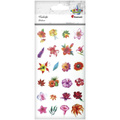 Naklejki foliowe kwiaty mix 24szt 