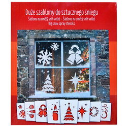 Szablony do sztucznego śniegu 8szt. - ozdabianie okien