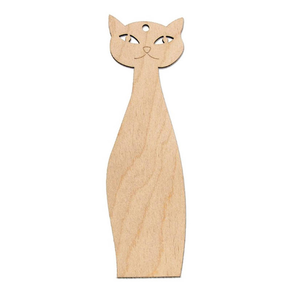Drewniana ozdoba zawieszka KOT 20cm Decor