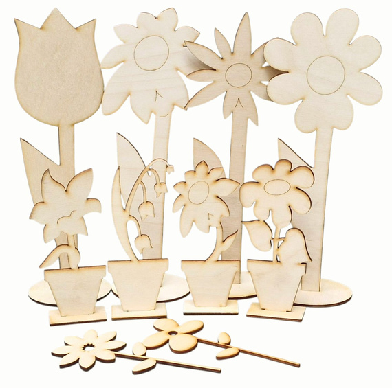 Zestaw startowy do decoupage Kwiaty 23 elementy