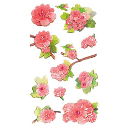 Naklejki papierowe 3D Róże mix 11szt