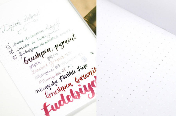 Blok do kaligrafii w kropki Start Pad Calligraphy & Lettering SM-LT 90 g - A5, 30 arkuszy
